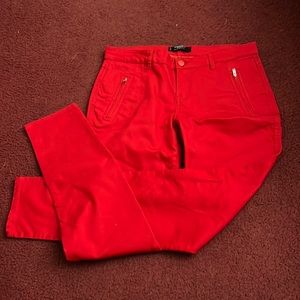 Mango Basics Red Pants
